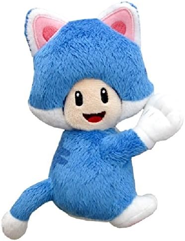 Super Mario Plush Mascot 3D world cat Toad Magnet Plush Mascot Length 15cm
