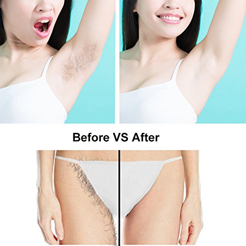 Hair Removal for Women 4 in 1 Rechargeable Hair Epilator Painless Electric Cordless Body Hair Shaver,Hair Trimmer Waterproof Razor for Bikini Area /Nose/ Armpit / Arm / Leg （2018 Upgraded） - Thumbnail 5