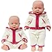 Rifi High Simulation Baby Doll's Clothes Jacket Suit Red for 14-16 inches Dolls