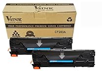 V4INK 2PK New Compatible CF283A ( 83A) Toner Cartridge-Black for LaserJet Pro M127 M127FW FN M125 125FW 125A M201 M225MFP