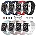 SIRUIBO Band Compatible for Apple Watch 38mm, Soft Silicone Sport Strap Replacement Bracelet Wristband Compatible for Apple Watch Series 2, Series 1, Sport, Edition, S/M Size (8Pack)
