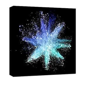 Canvas Wall Art Colorful Powder Canvas Prints Home Artwork Decoration for Living Room,Bedroom - 12x12 inches