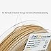 AMOLEN 3D Printer Filament, Wood Color 1.75mm PLA Filament +/- 0.03 mm, 0.5 LBS, Includes Sample Shining Silver &White Flexible Filament.