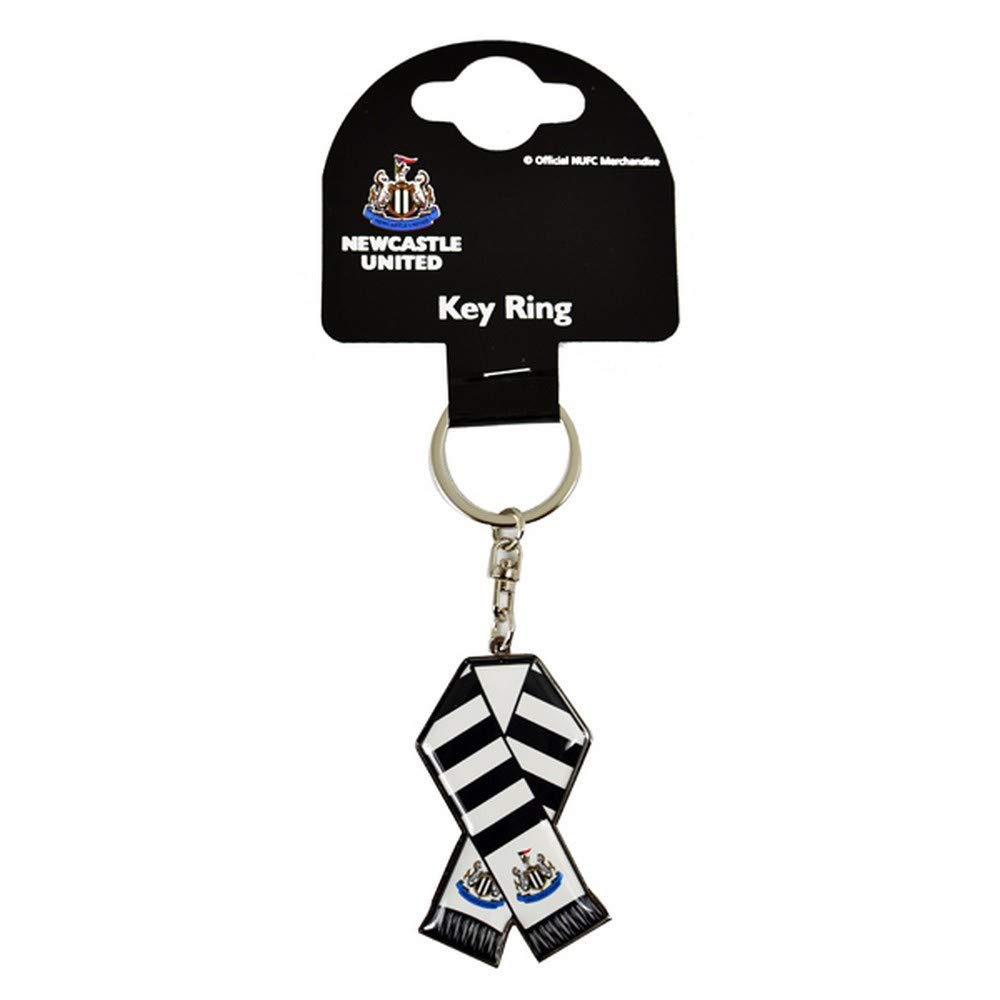Newcastle United Fc Bar Scarf Metal Keyring Keyrings Keychains Accessories