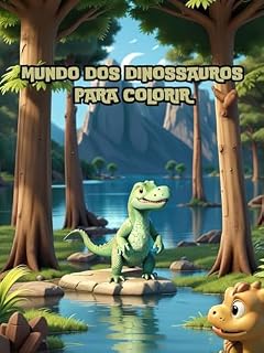 Livro Mundo dos Dinossauros para Colorir