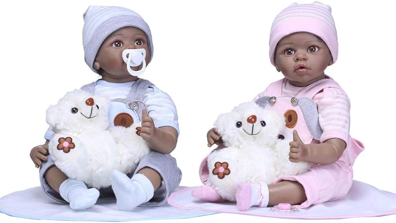 black twin reborn dolls