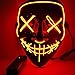 Anroll Halloween Mask LED Light Up Mask for Festival Cosplay Halloween Costume