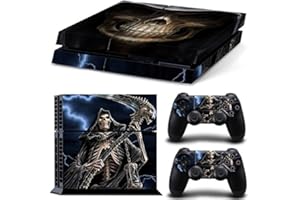 Gam3Gear Pattern Series Decals Skin Vinyl Sticker for PS4 Console & Controller (NOT PS4 Slim / PS4 Pro) - The Grim Reaper