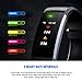 DR.VIVA Fitness Tracker Watch, Exercise Bands Sports Watch Heart Rate Monitor Wrist Smart Bracelet Touch Screen Pedometer Watch Compatible with Android and iOS Phones
