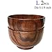 Cospring Handmade Wood Bowl, Mug, for Rice, Soup, Dip, Coffee, Tea, Decoration (2PCS Jujube Bowls, L: 5-1/8 inch Dia by 3-1/8 inch High)