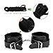 10 Pcs Under Bed Restraint Set,ihreesy SM Slave Passion Sex Body Bondage Kit Fetish Love Cuffs for Couple Lover Adult (black)