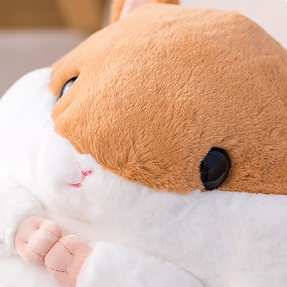 15.6 Inch Grey Hamster Plush Toy - Stuffed Animal Gift For Kids & Teens