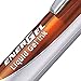 Pentel EnerGel Deluxe RTX Retractable Liquid Gel Pen, Medium Line, Metal Tip, Orange Ink, Box of 12 (BL77-F)