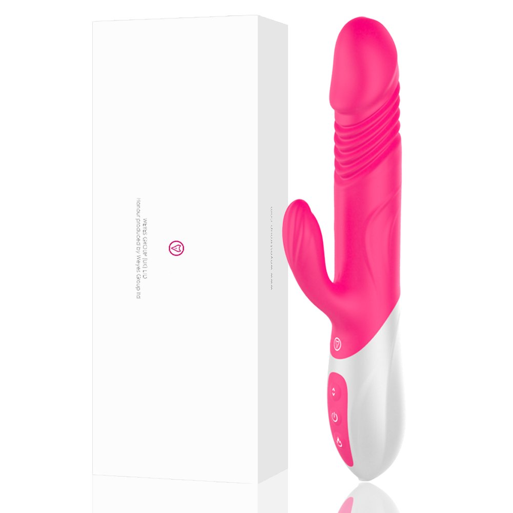 Klitoris Massagegerät und stoßfunktion groß xxl Silikon Dildo Vibrator aus Vollsilikon for100% Wasserdich Vibrationen für sie Klitoris 360-Grad-Drehung versenkbare Vibrationen Klitoris Massagegerät stimulierende G-Punkt Klitoris Frauen sexs