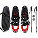 Goplus® Snowshoes All Terrain Sports 27'' with Anti-Shock Adjustable Poles & Carrying Bag for Adults Snow Shoes, Red