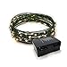 RTGS 60 Warm White Color LED String Lights Batteries Operated on 20 Feet Long Green Color Wire with Black Waterproof Batteries Box and Timer