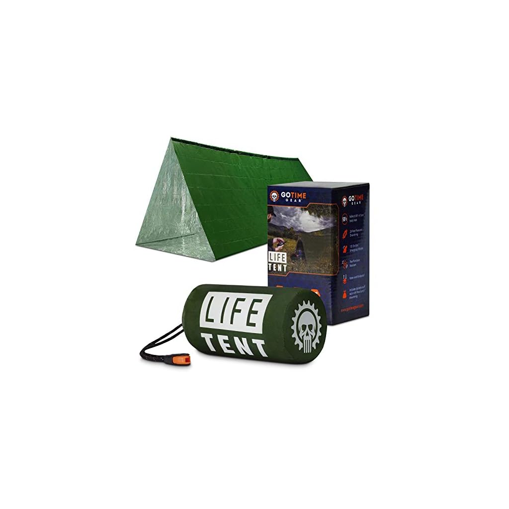 Go Time Gear Life Tent Emergency Survival Shelter 2 Person Emergency