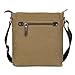 Ibagbar Small Vintage Cotton Canvas Messenger Bag Ipad Bag Shoulder Satchel Crossbody Bag Hiking Traveling Bag for Men and Women