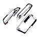 Combo Direct Fit 2014 2015 2016 Nissan X-Trail(T32)/ Rogue Chrome Rear Fog Lamp Brake Light + Back Door Handle Bowl Cover Trim