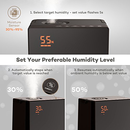VAVA Humidifiers for Large Room, 5L Warm and Cool Mist Ultrasonic