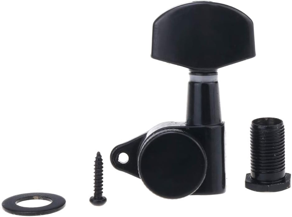 Musiclily Pro 3R3L Guitar Locking Tuners Tuning Pegs Keys Machine Heads Set for Epiphone Les Paul Style Black - Image 5