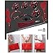Kismet168 10PCS Women Couples Leather Handcuffs Set Toy with Bag-Adult Six-Toys for Coseplay Game Beginner (red, with Bag)thumb 1
