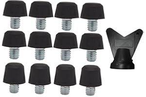 Soccer Cleats Studs 12-Piece M6 Threaded Football Boot Spikes for Competition Training Indoor Rugby