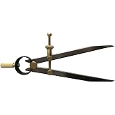 LLDSIMEX Precision Spring Divider Caliper Rapid Adjust Compass-Flat Leg (8"/200mm)