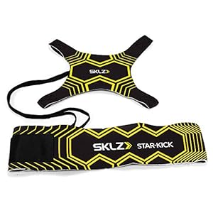 SKLZ Star-Kick Hands-Free Adjustable Solo Soccer Trainer – Fits Ball Sizes 3, 4, and 5