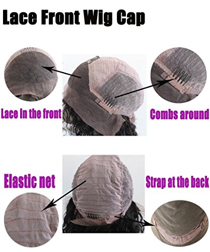 HairPR-Front-Lace-Wigs-human-hair-for-black-women-Kinky-Straight-Indian-Hair-100-Virgin-Remy-Human-Hair-Wig-1B-10-inches