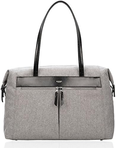 Knomo Luggage Mayfair Curzon Shoulder Tote 15-inch, Grey, One Size