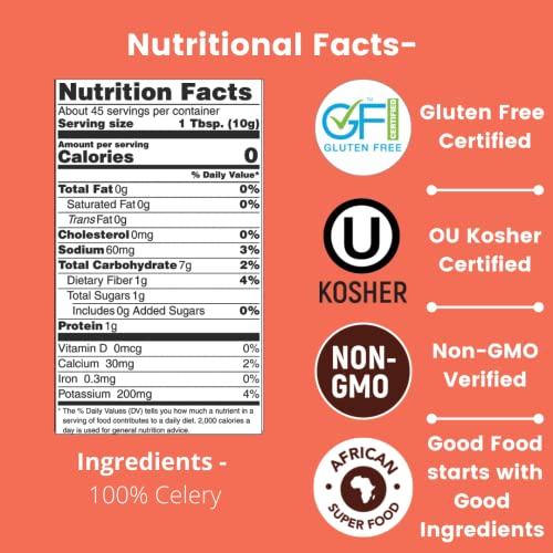 Iya Foods 100 Celery Whole Food 1lb Pack Our celery juice powder is made from one ingredient