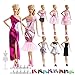 UCanaanA Lot 27 Items Doll Clothes & Accessories for Barbie Doll 8 Sets Fashion Casual Wear Clothes Outfit Handmade Party Dress with 8 Pair Shoes 10 Hangers for 11.5 Inch Girl Doll Birthday Xmas GIF