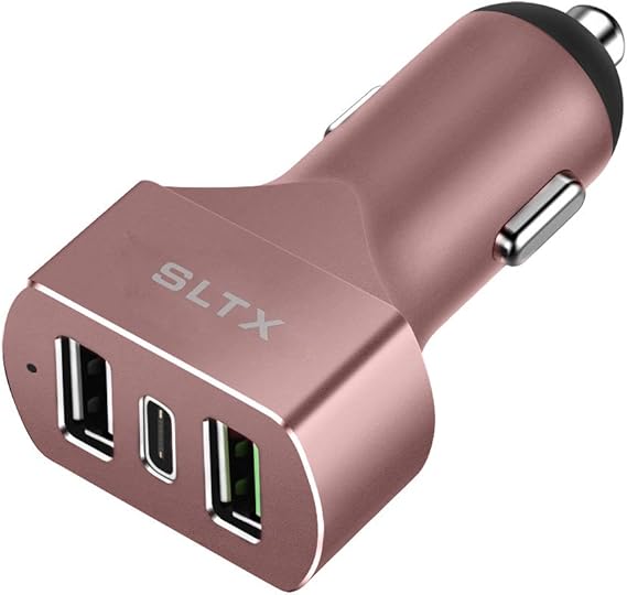 SLTX Car Charger, 3Port Rapid USB Car Adapter with PD Fast Charging