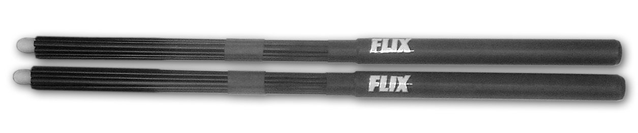 Flix Tips Heavy Rock Drumsticks - Black, FLIX HR