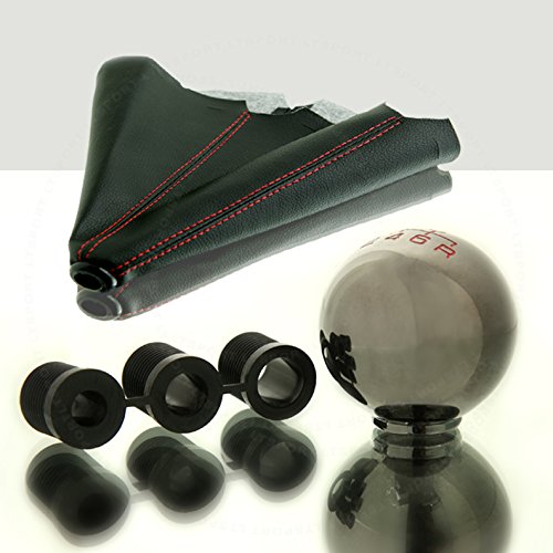 SN#100000000758-0763-213 For Honda Zinc Alloy Manual Stick Shift Knob boot Combo