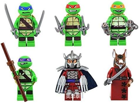 6 x Teenage Mutant Ninja Turtles Minifigure Set
