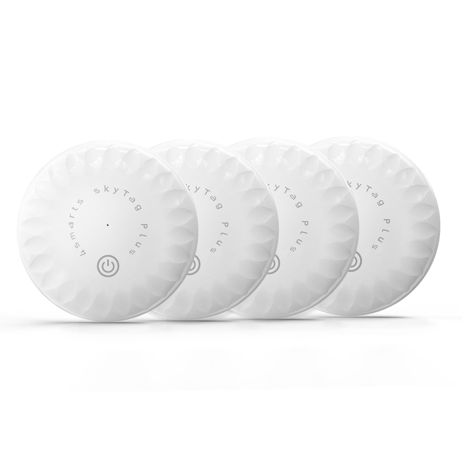 Photo 1 of 4smarts Air Tracker Tags-4 Pack for Apple Find My(iOS Only), Ultra-Slim Bluetooth Locator Tags with 100dB Alert, IP65 Waterproof, Replaceable Battery, Wallet Key Luggage Finder –SkyTag Plus White