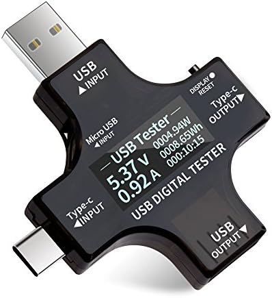 USB Type-C Multitester Digital Power Meter Support Quick Charge 3.0 USB Ammeter Voltmeter with OTG Function 3.3-30V/0-5.1A