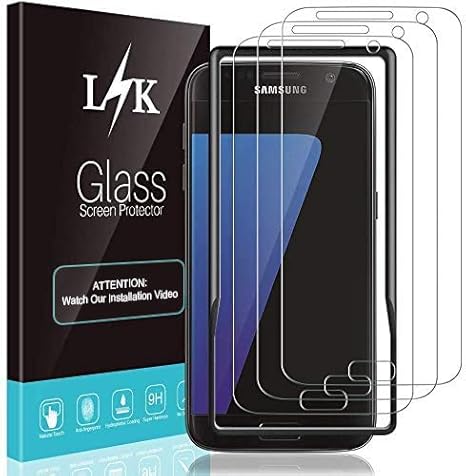 Lϟk 3 Stucke Schutzfolie Fur Samsung Galaxy S7 9h Harte Amazon De Elektronik
