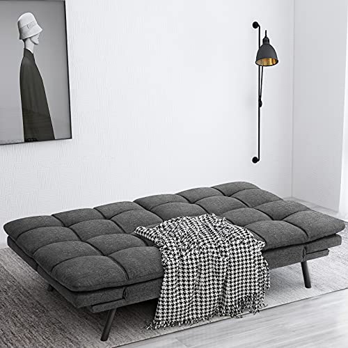 Futon Sofa Bed, Modern Stylish Convertible Futon Sleeper Couch Daybed