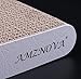 AMZNOVA Cat Scratching Pad, Durable Cardboard, Cat Scratcher with Catnip, Wide, Textured White(Upgraded)
