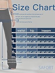 Safort 28" 30" 32" 34" Inseam Regular Tall Bootcut