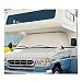 Mofeez RV Class C Ford 1997-2018 Windshield Cover (RV Motorhome with Mirror Cutouts)