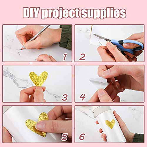 LOVEINUSA A4 Glitter Cardstock Paper, 30 Sheets Glitter Foam Sheet Self Adhesive Sparkle Vinyl Sticker for Gift Wrapping DIY Party Decorations 10 Colors