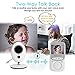 Video Baby Monitor Wireless with Digital Camera,Anmade 2 Way Talkback, 2.4inch Screen Night Vision Temperature Monitoring Lullabies Long Range and High Capacity Battery for Security