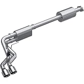 MBRP 2021+ Ford F150 Aluminized Dual Pre-Axle (Street Profile) 2.5in OD Tips 3in Cat Back Exhaust