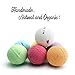 Bath Bombs, Valentine's Day Birthday Anniversary Gifts for Wife, Girlfriend, Her - 7 Large Natural Organic Relaxation Moisturizing SPA Fizzies With added Detox Ability by PURENJOY