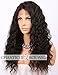 Chantiche 360 Lace Wig with Baby Hair, 360 Lace Frontal Wig Pre Plucked Brazilian Curly Human Hair Wigs for Black Women Natural Brown 18inches