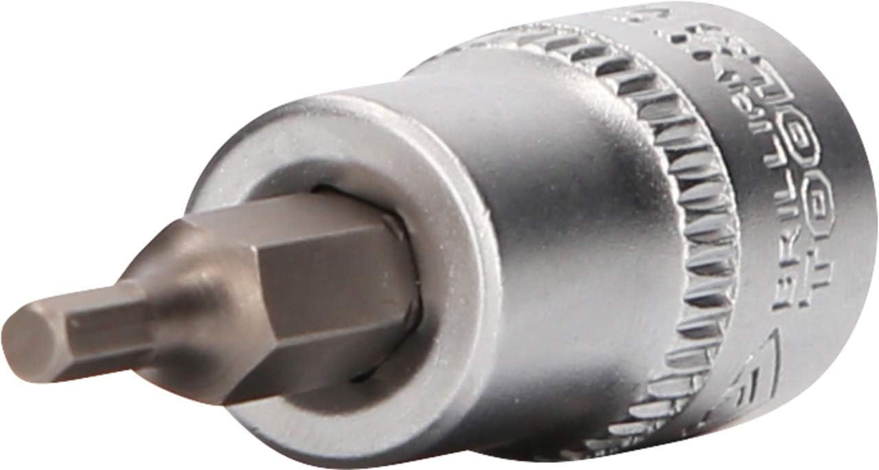 Aerzetix Sechskant-Schraubendrehereinsatz 1/4 Zoll – 5 Mm, CrV-Stahl